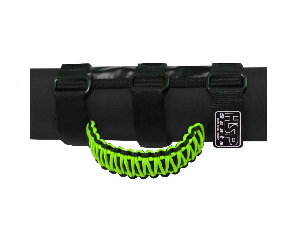 HSP Seats Roll Bar Grab Handles padded and non-padded roll bars 550 Paracord Neon Green - GHUBL-JJHX